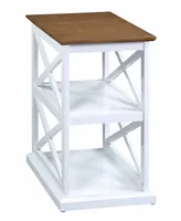 Convenience Concepts 14" Rubber wood Coventry Chairside End Table