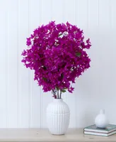 Nearly Natural 40" Artificial Bougainvillea Arrangement with Vase