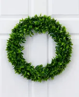 Nearly Natural 20" Artificial Bay Leaf Wreath