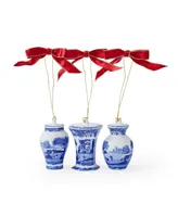Spode Blue Italian Mini Urn Ornaments, Set of 3
