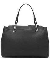 Calvin Klein Garnet Triple Compartment Top Zipper Satchel