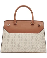 Calvin Klein Becky Signature Turnlock Convertible Satchel