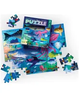 Crocodile Creek Shimmering Sharks Holographic Foil Puzzle, 60 Pieces