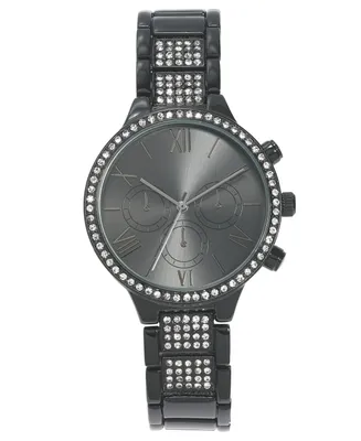 I.n.c. International Concepts Women's Black-Tone Bracelet Watch 37mm, Created for Macy's