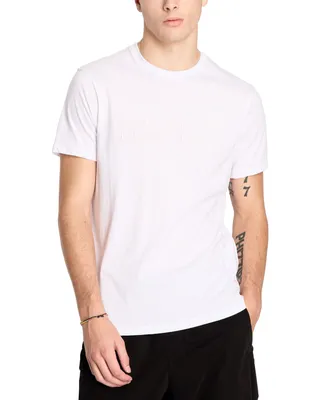 A|X Armani Exchange Men's Short Sleeve Crewneck Logo Print T-Shirt