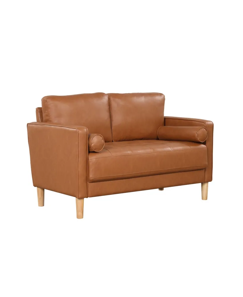 Lifestyle Solutions 52" Faux Leather Morris Loveseat