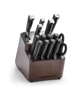 Calphalon Premier Stainless Steel 15-Piece SharpIN Knife Set with Sharpening Block