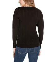 Belldini Women's Kaily K. Square Neck Sweater