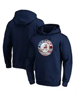 Men's Fanatics Navy Alabama Crimson Tide Banner Wave Pullover Hoodie