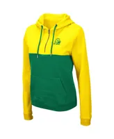 Women's Colosseum Yellow, Green Oregon Ducks Aidan Lightweight Half-Zip Hoodie