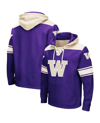 Men's Colosseum Purple Washington Huskies 2.0 Lace-Up Hoodie