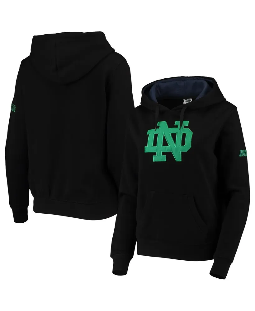 Women's Black Notre Dame Fighting Irish Big Logo Pullover Sweatshirt