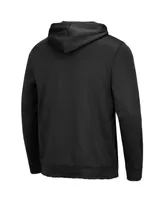 Men's Colosseum Black Georgetown Hoyas Blackout 3.0 Pullover Hoodie