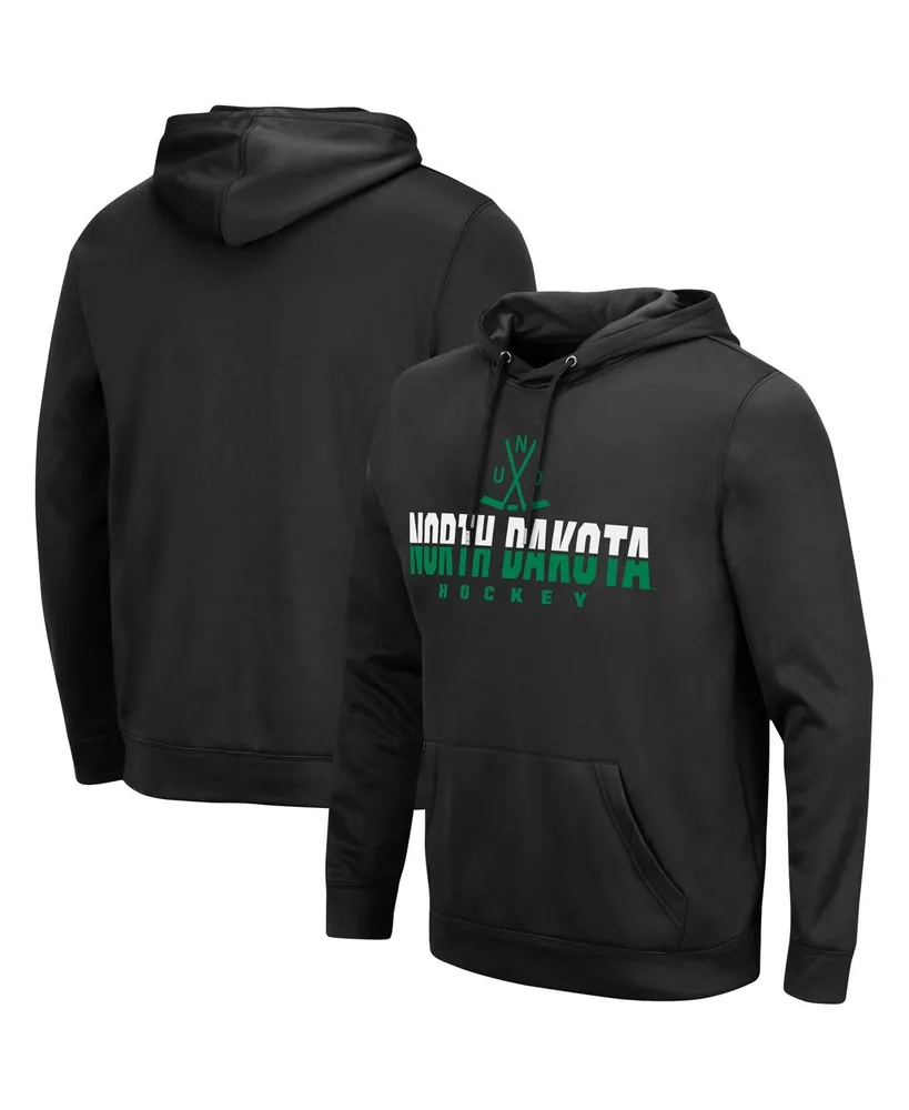 Men's Colosseum Black North Dakota Lantern Pullover Hoodie