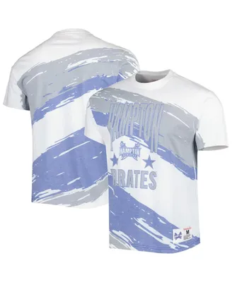 Men's Mitchell & Ness White Hampton Pirates Paintbrush Sublimated T-shirt