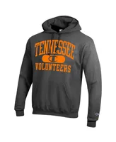 Men's Champion Heather Gray Tennessee Volunteers Arch Pill Pullover Hoodie