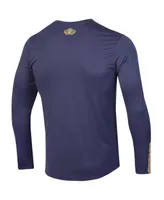 Men's Under Armour Navy Notre Dame Fighting Irish 2023 Aer Lingus College Football Classic Performance Long Sleeve T-shirt