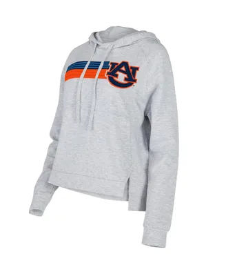 Women's Concepts Sport Gray Auburn Tigers Cedar Tri-Blend Raglan Pullover Hoodie