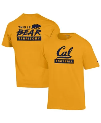 Men's Champion Gold Cal Bears Bear Territory Fan T-shirt