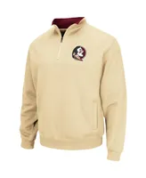 Men's Colosseum Gold Florida State Seminoles Tortugas Logo Quarter-Zip Jacket