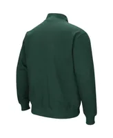 Men's Colosseum Miami Hurricanes Tortugas Logo Quarter-Zip Jacket