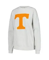 Women's Gameday Couture Ash Tennessee Volunteers Team Effort Pullover Sweatshirt and Shorts Sleep Set