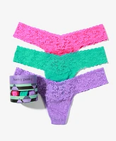 Hanky Panky Women's Holiday 3 Pack Low Rise Thong Underwear