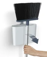 Joseph Joseph Cleanstore Wall-Mounted Broom with Dust-Shield Storage