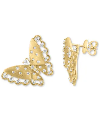 Effy Diamond Butterfly Stud Earrings (5/8 ct. t.w.) in 14k Gold