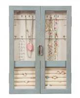 Mele & Co Leia Hanging Jewelry Cabinet in Finish