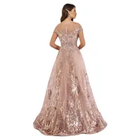 Lara Women's Beautiful Lace Applique A-line Ball Gown