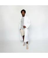 Bokser Home 100% French Linen Unisex Bathrobe