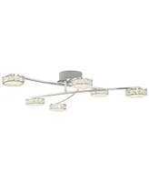 Tambourine Modern Close To Ceiling Light Flush Mount Fixture 33" Wide 6