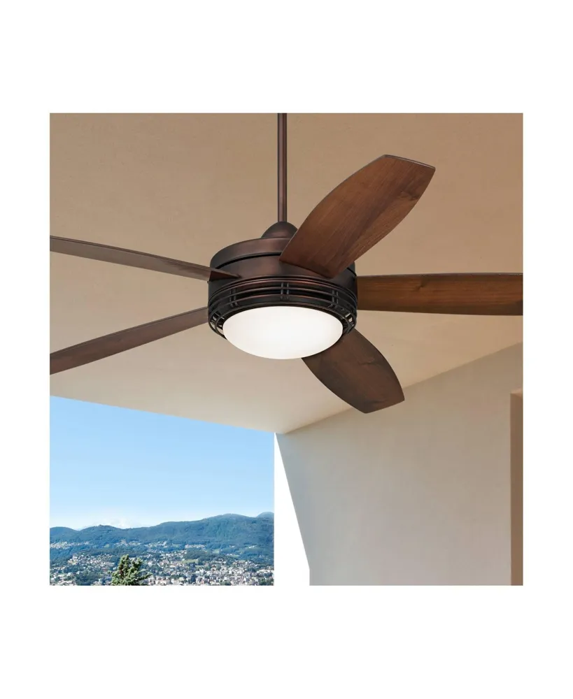84 Ultra Breeze Oil Rubbed Bronze LED Wet Ceiling Fan with Remote
