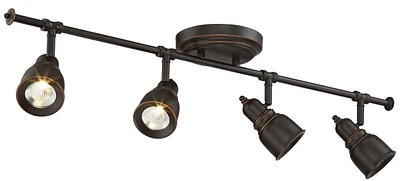 Pro Track Denise 4-Head 6.5W Led Ceiling Track Light Fixture Kit Spot