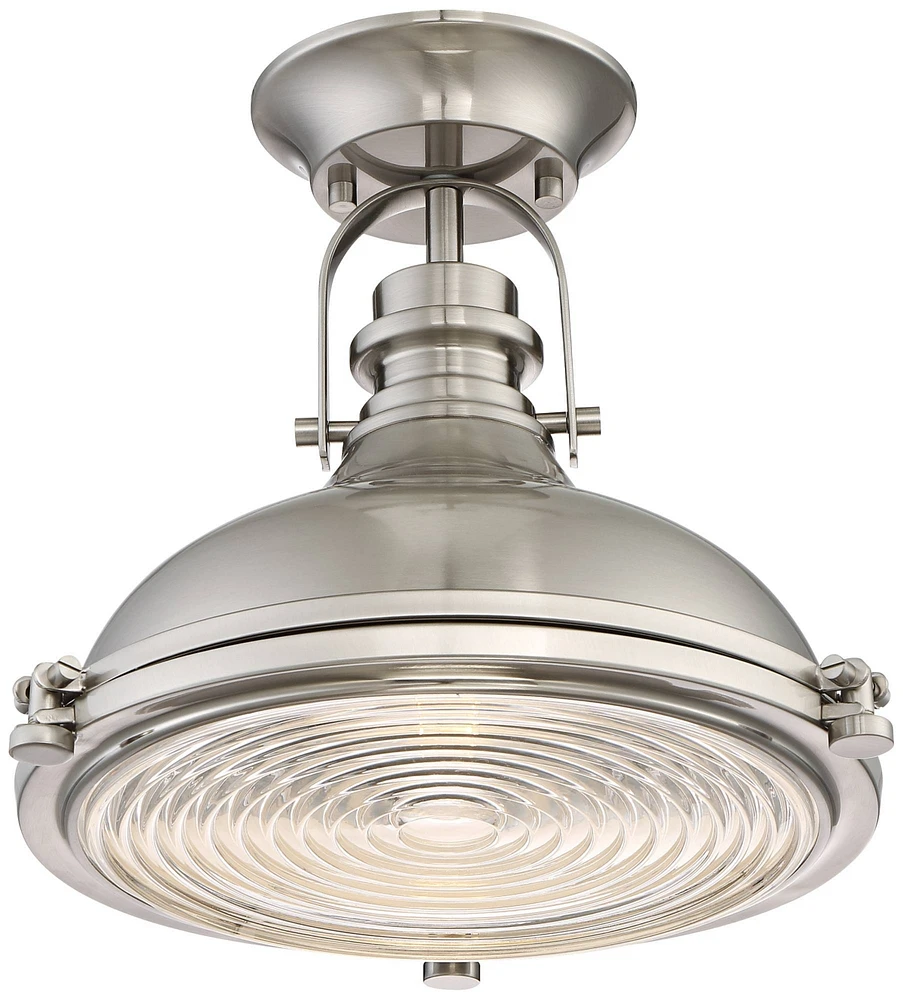 Possini Euro Design Verndale Industrial Ceiling Light Semi