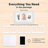 Inkless Baby Hand And Footprint Kit Frame, Mess Free Picture Frame for Newborn