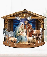 Designocracy Classic Holy Family Nativity Scene 12" Christmas Nativity Table Decoration by G.DeBrekht