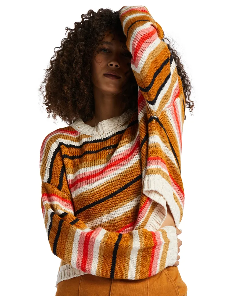 Billabong Juniors' So Bold Striped Crewneck Sweater
