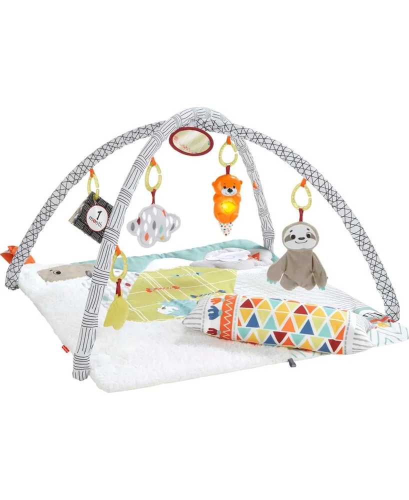 Fisher-Price 3-in-1 Music, Glow and Grow Baby Gym Play-mat Fun