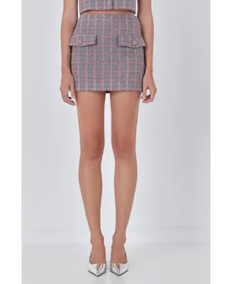 endless rose Women's Tweed Skirt