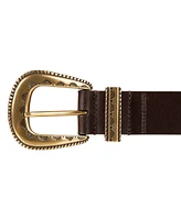 Lucky Brand Women's Textured Buckle Set Jean Belt