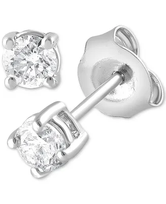 Forever Grown Diamonds Lab Grown Diamond Stud Earrings (1/3 ct. t.w.) in Sterling Silver