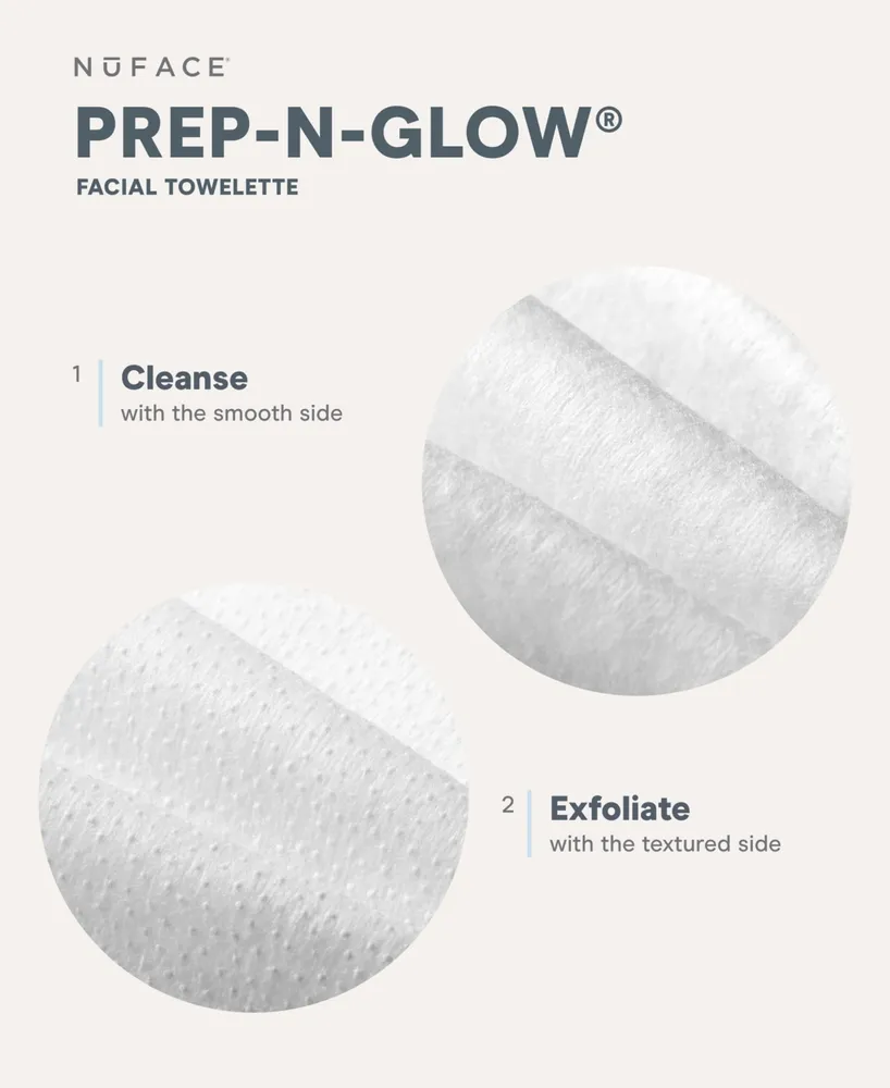 NuFACE Prep-n-Glow Facial Towelette, 20