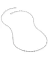 Rope Link 22" Chain Necklace in Sterling Silver