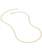 Italian Gold Curb Link Chain 22" Necklace (2-1/3mm) in 10k Gold