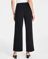 Jm Collection Women's Knit Wide-Leg Pull-On Pants, Regular & Short Lengths, Created for Macy's