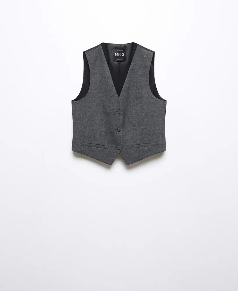 Mango Women's Structured Suit Vest