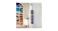 Slickblue Bathroom Abs Shower Panel with Massage Jets & Hand Shower