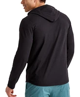 Men's Hanes Originals Cotton Henley Hooded Sweatshirt